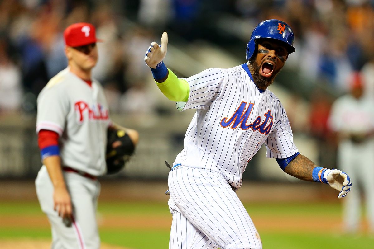 Here is the one person who is genuinely thrilled that Jose Reyes is on the Mets. (Photo by Mike Stobe/Getty Images)