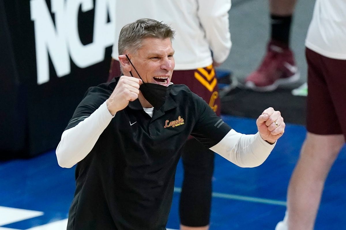 Porter Moser calls the plays.   Sister Jean does not.