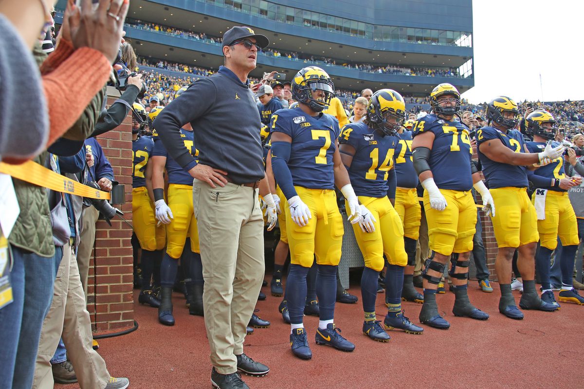 Michigan coach Jim Harbaugh isn’t going anywhere anytime soon.