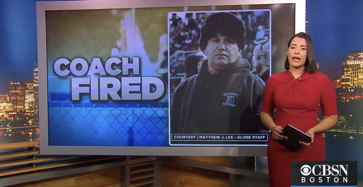 The coach was fired for the reprehensible play call titles.