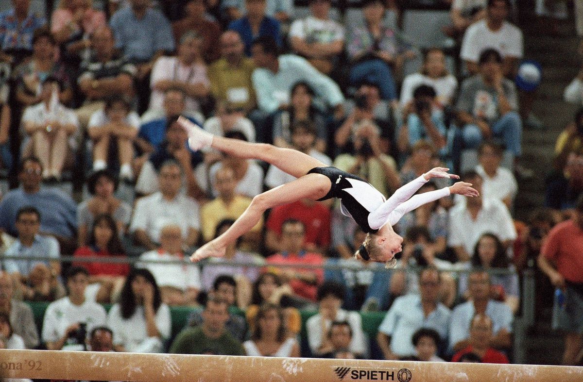 Tatiana Gutsu at the 1992 Olympics (Stephan Savoia/AP Images)
