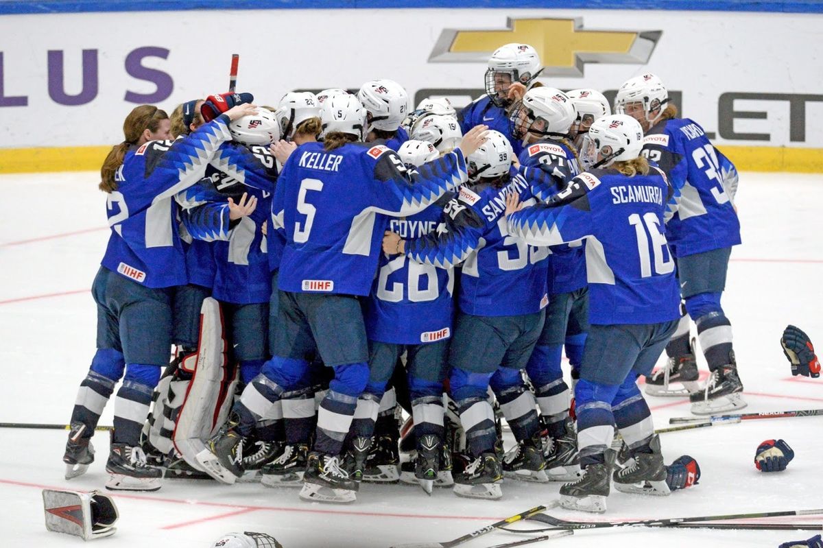 It’s been a minute since we’ve seen international women’s hockey. Here, the U.S. wins IIHF title in 2019.