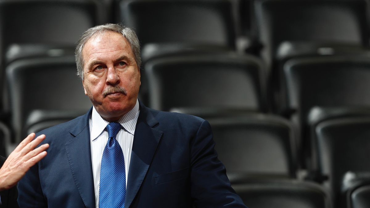 Pictured: What it will look like just before I clamp a chloroform rag over Ernie Grunfeld’s face, if I must. Photo credit: David Zalubowski/ [object Object]