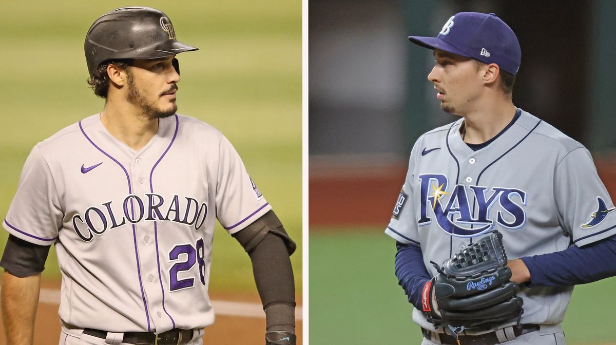 Might as well put Nolan Arenado (l.) and Blake Snell on the Dodgers if they’re the only team who won’t pretend to be poor.