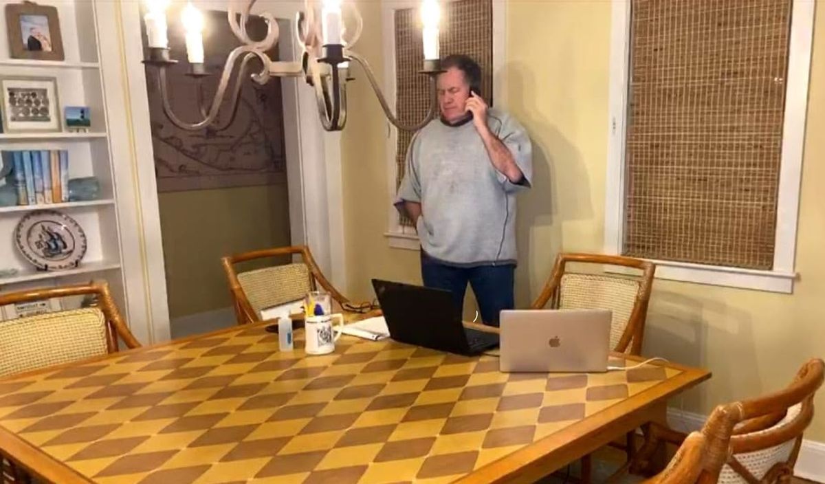 Last year’s surrealist triumph of a draft took place in a dizzying  succession of live-streamed  kitchens, living rooms, and basements . This year’s draft  will take place  in Cleveland. I prefer the former, but what do I know? I’m just a photo caption