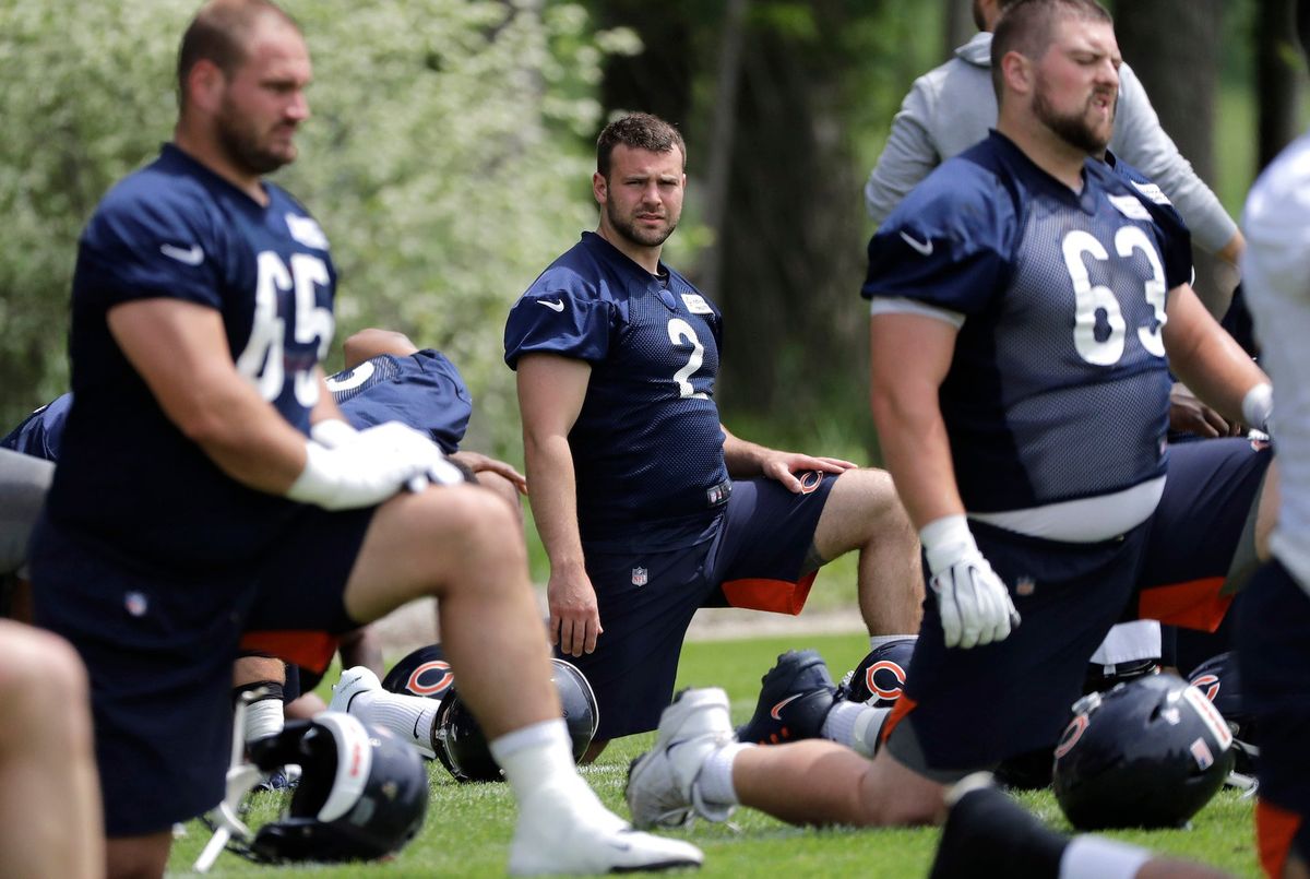 Chris Blewitt (No. 2), before he was cut.