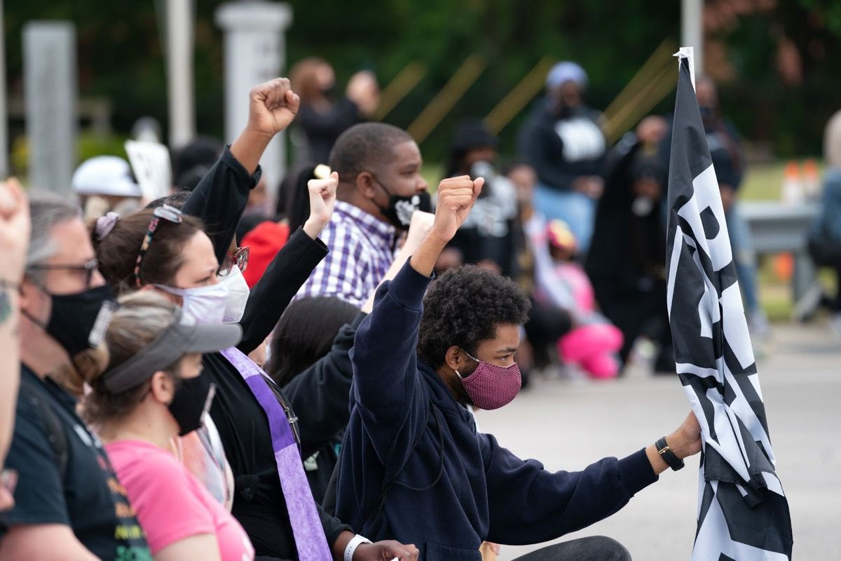 Protesters in North Carolina demand release of body camera footage  showing cops shooting Andrew Brown Jr. to death.