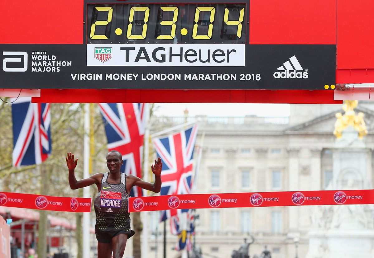 Lookit, there’s the world’s best distance runner punching out after a successful day. Photo Credit:  [object Object]