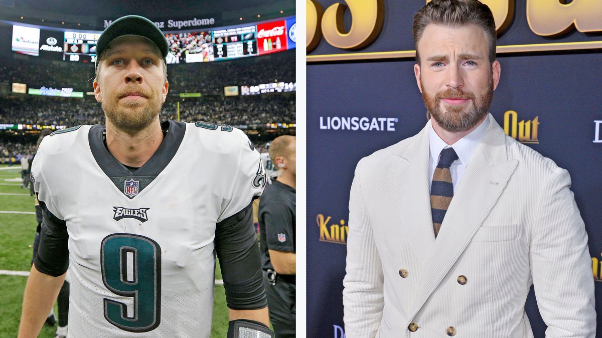Nick Foles and Chris Evans