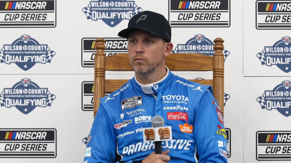  Rain washes out qualifying, Denny Hamlin to start on Nashville pole 