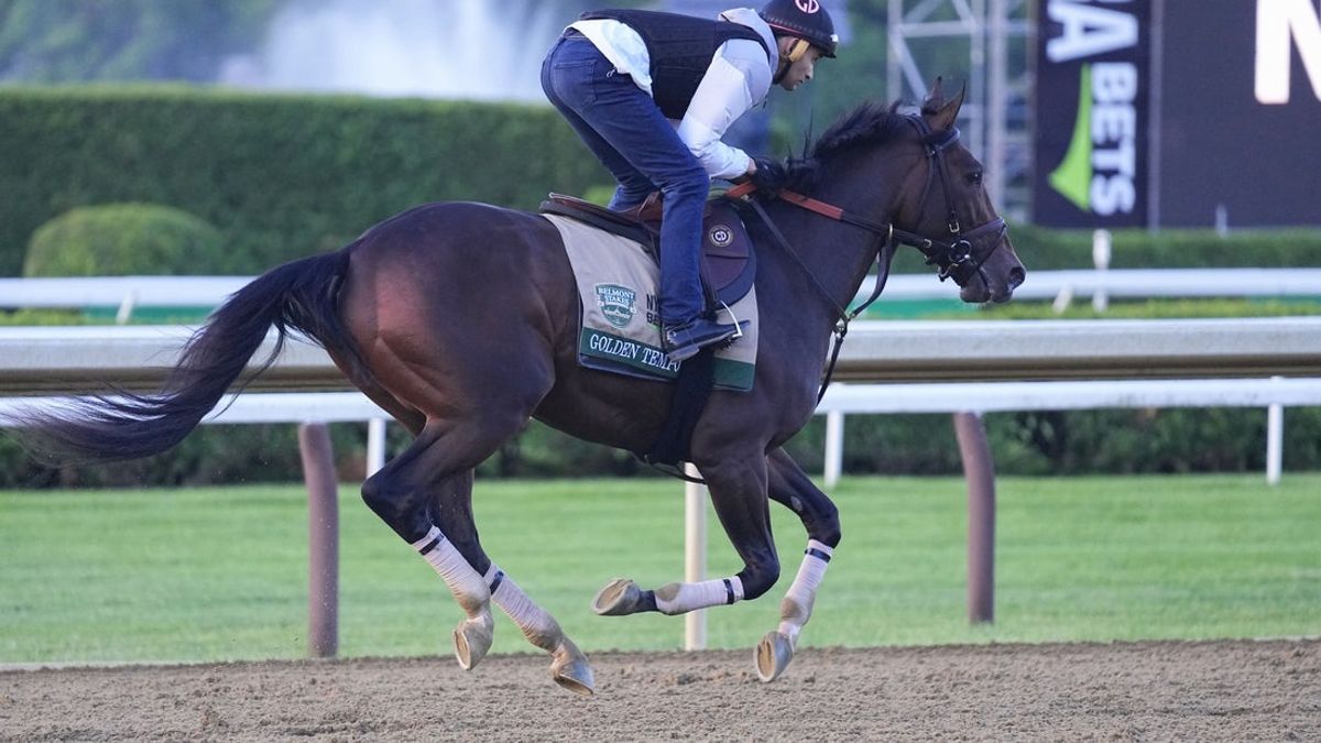 Golden Tempo takes 158th Belmont Stakes, winning first, third legs of Triple Crown Golden Tempo takes 158th Belmont Stakes, winning first, third legs of Triple Crown