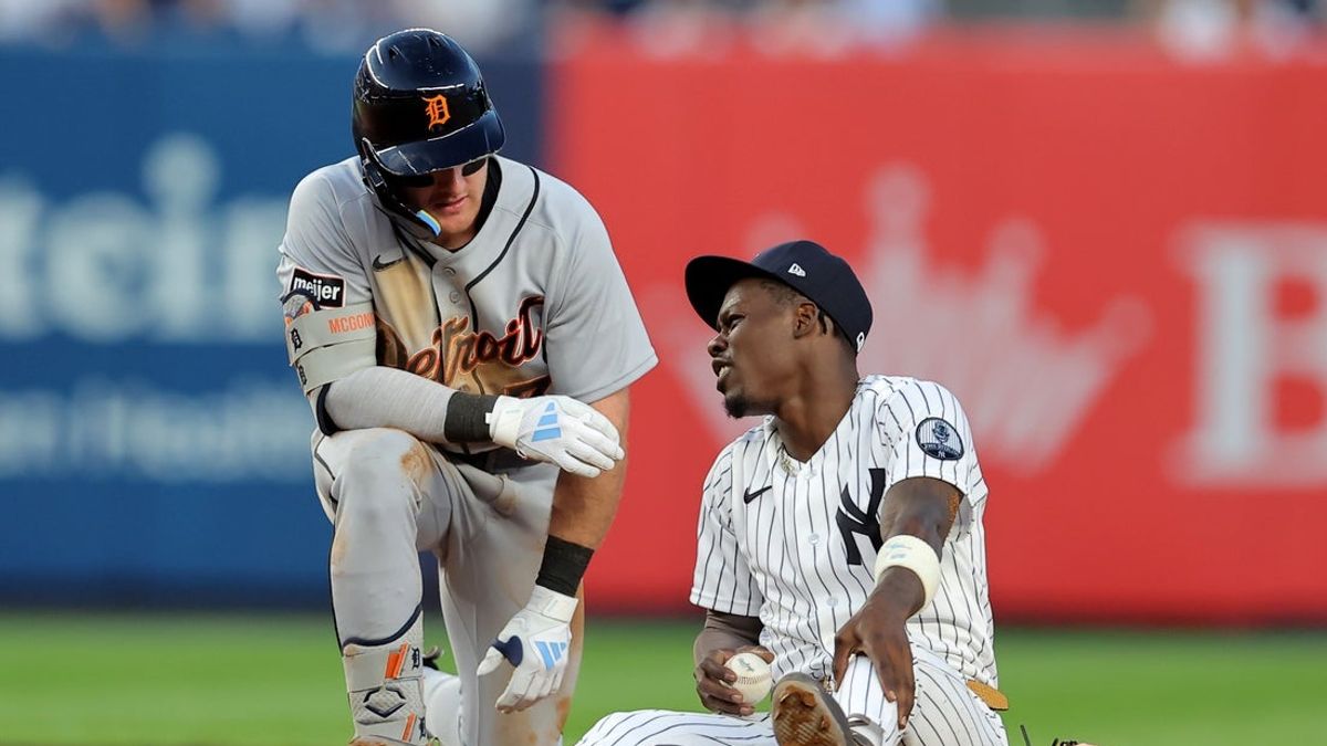 Οι Yankees 2B Jazz Chisholm Jr. φεύγει από τους Tigers μετά από σύγκρουση