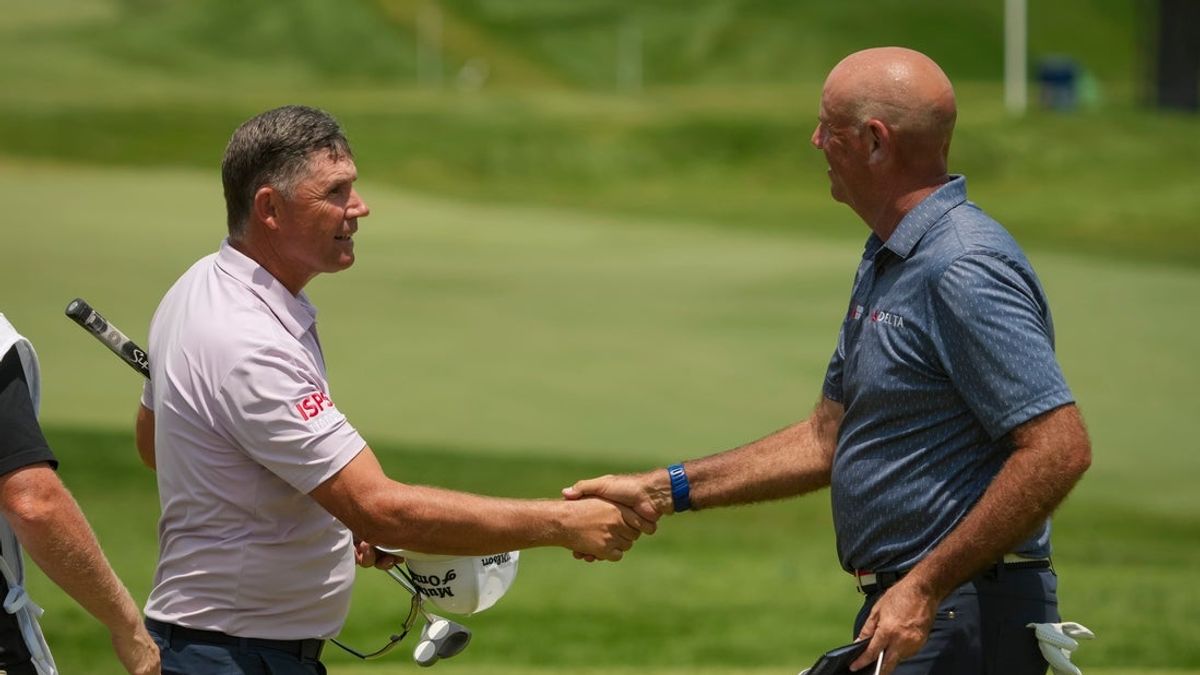 Ο Stewart Cink και ο Padraig Harrington προετοιμάστηκαν για άλλη μια αναμέτρηση στο US Senior Open