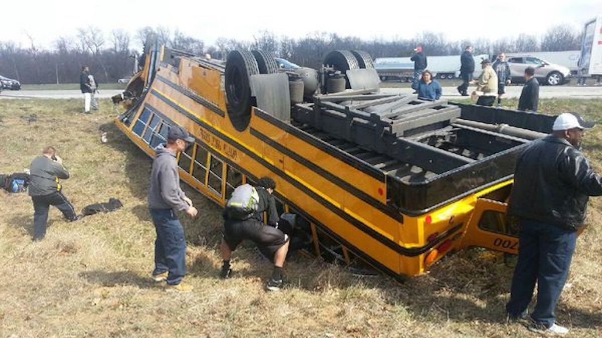 Deadspin | High School Basketball Team's Bus Flips Over On The Way To ...