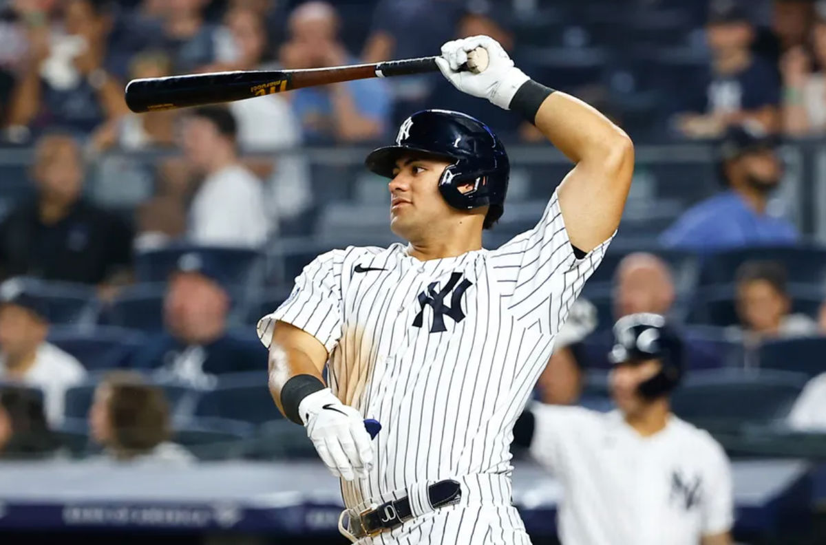 Los fanáticos de los Yankees de Nueva York esperan que Jasson Domínguez pueda desempeñar el papel de salvador durante la postemporada. Fuente de la foto: AP