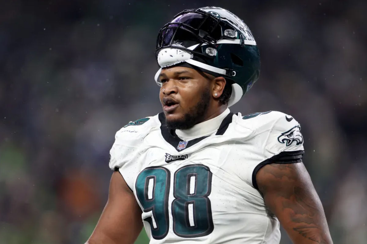 Jalen Carter parece tener un año de recuperación para los Philadelphia Eagles. Fuente de la foto: Getty Images