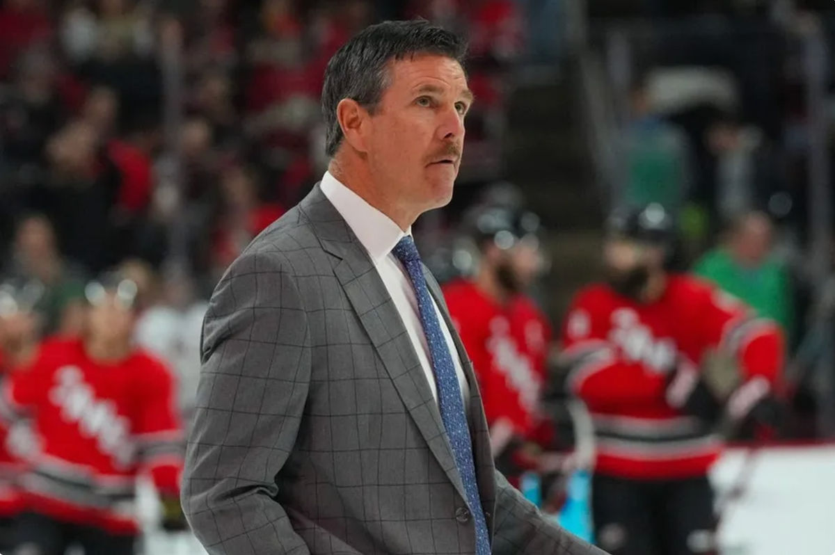 Dec 18, 2022; Raleigh, North Carolina, USA; Pittsburgh Penguins head coach Mike Sullivan walks off the ice after the game against the Carolina Hurricanes at PNC Arena. Mandatory Credit: James Guillory-USA TODAY Sports
