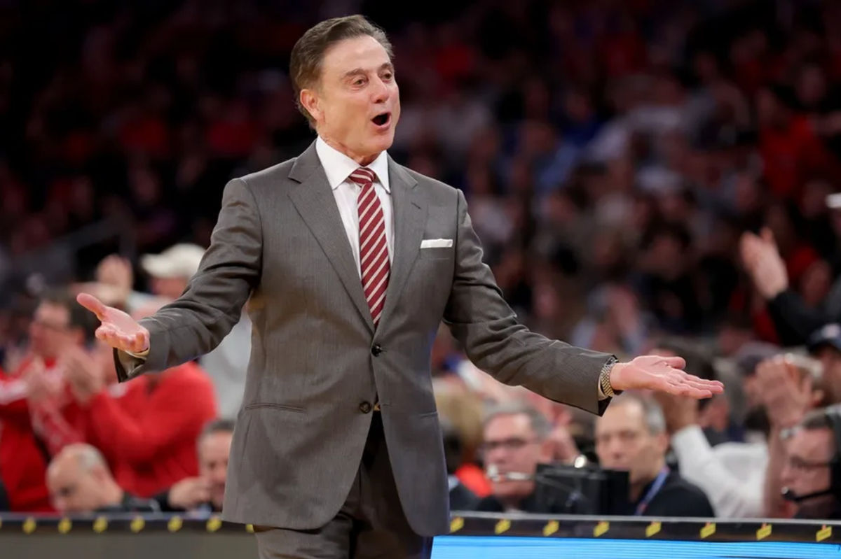 Mar 15, 2025; New York, NY, USA; St. John's Red Storm head coach Rick Pitino coaches against the Creighton Bluejays during the first half at Madison Square Garden. Mandatory Credit: Brad Penner-Imagn Images