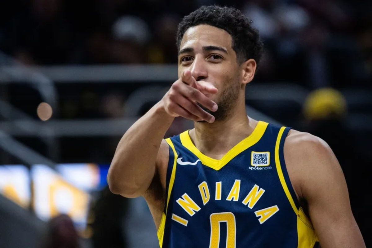 Mar 24, 2025; Indianapolis, Indiana, USA; Indiana Pacers guard Tyrese Haliburton (0) in the second half against the Minnesota Timberwolves at Gainbridge Fieldhouse. Mandatory Credit: Trevor Ruszkowski-Imagn Images