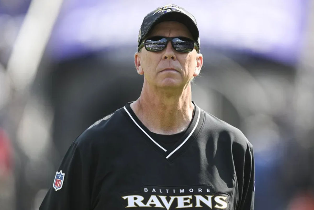 Baltimore Ravens offensive coordinator Todd Monken on the field before the game against the Washington Commanders at M&amp;T Bank Stadium. Mandatory Credit: Tommy Gilligan-Imagn Images