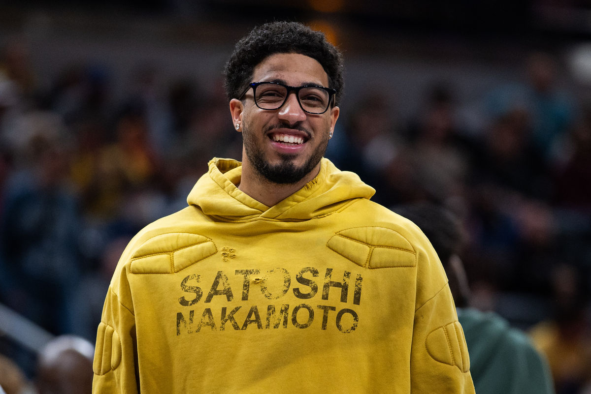 Mar 29, 2026; Indianapolis, Indiana, USA; sIndiana Pacers guard Tyrese Haliburton (0) in the second half against the Miami Heat at Gainbridge Fieldhouse. Mandatory Credit: Trevor Ruszkowski-Imagn Images