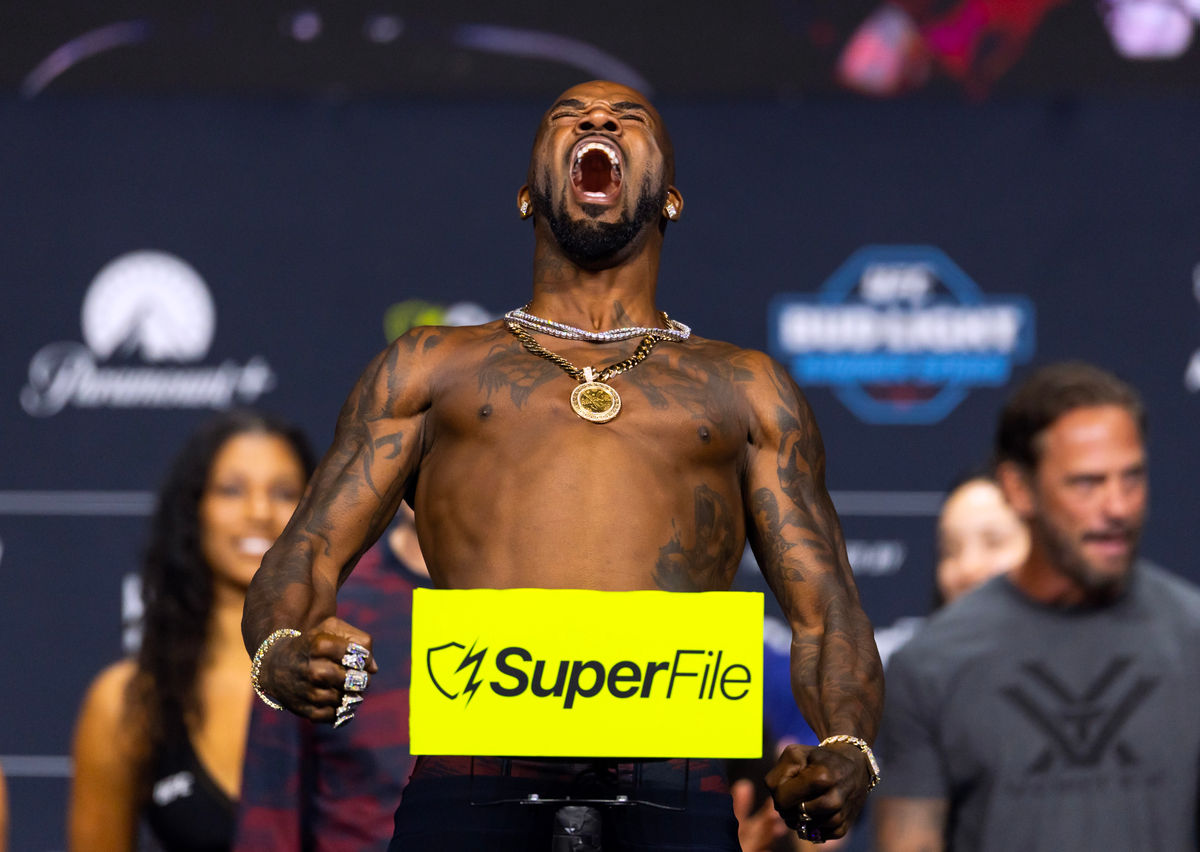 Jul 10, 2026; Las Vegas, Nevada, USA; King Green during weigh ins for UFC 329 at T-Mobile Arena. Mandatory Credit: Mark J. Rebilas-Imagn Images