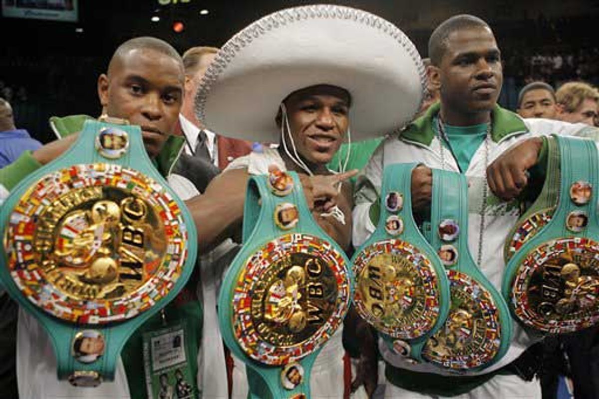 Floyd Mayweather Gets His Frito Bandito On