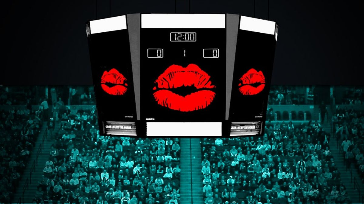 The Kiss Cam And American Sports Fans: The History Of A Romance