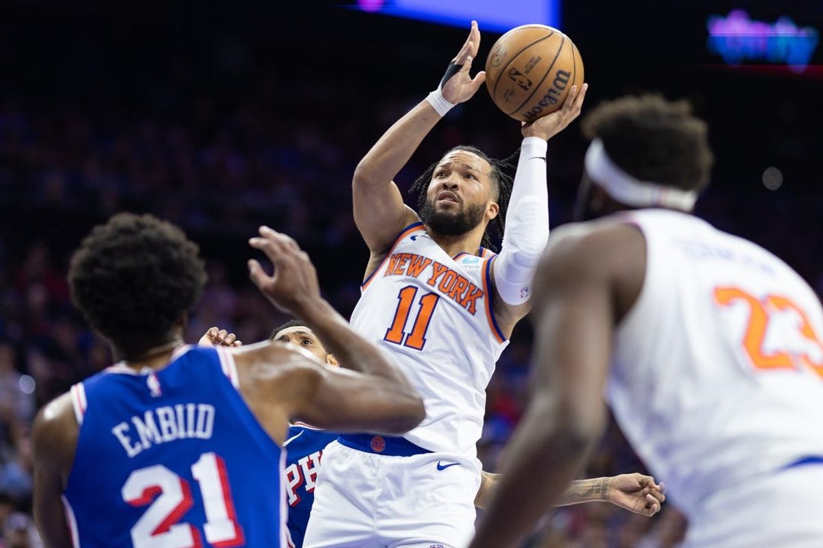 NBA: Playoffs-New York Knicks at Philadelphia 76ers