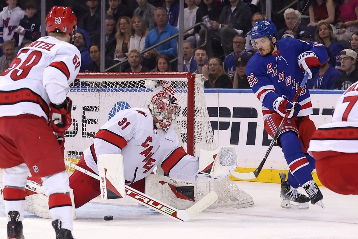 NHL: Stanley Cup Playoffs-Carolina Hurricanes at New York Rangers