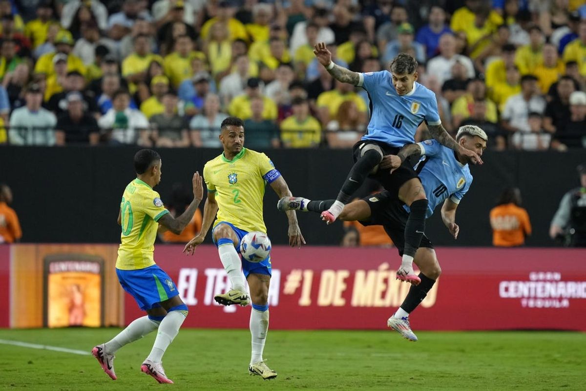 Soccer: Copa America-Quarterfinal-Uruguay vs Brazil