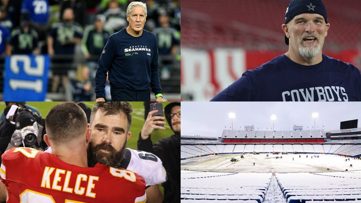 Kelce retires; Pete Carroll isn't having it; Dan Quinn gets dunked; Jerry Jones keeps on Jerry Jonesing