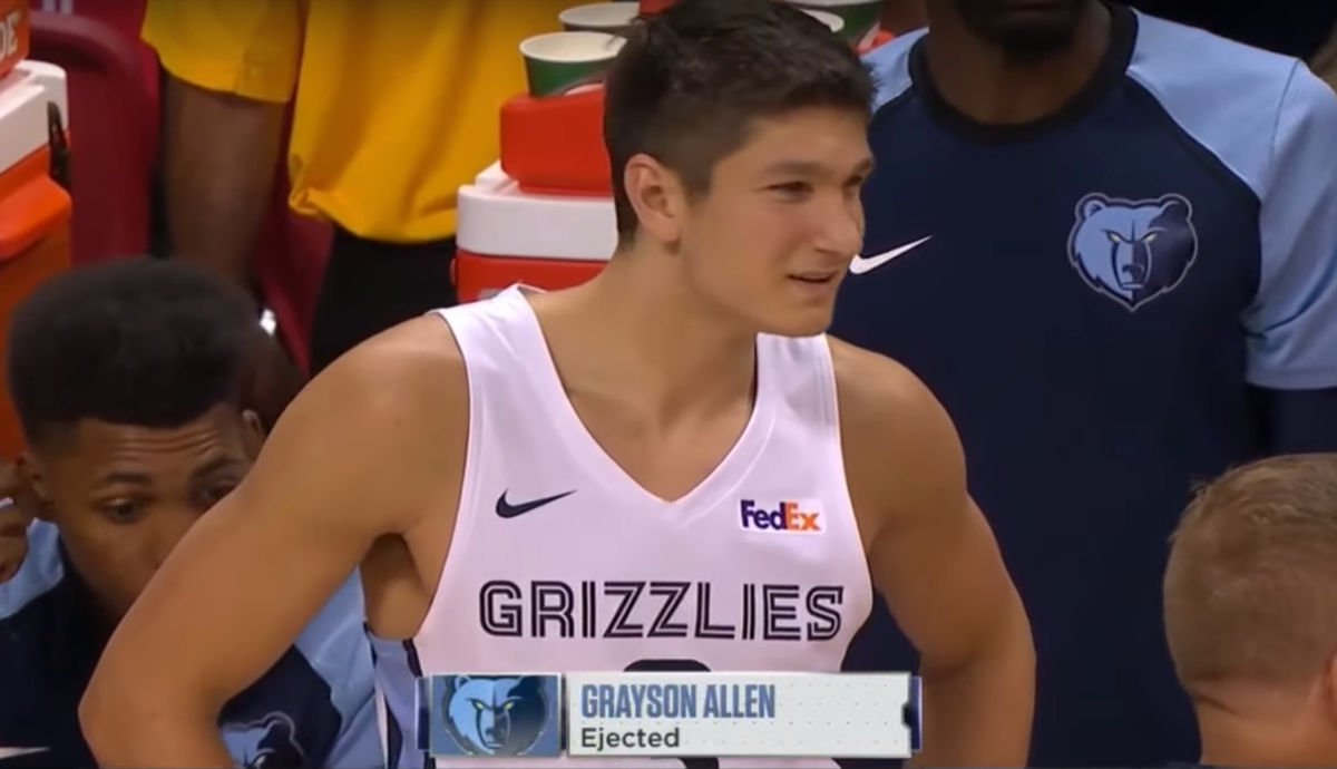 Grayson Allen Ejected From Summer League Game For, You Guessed It, Being A Goon