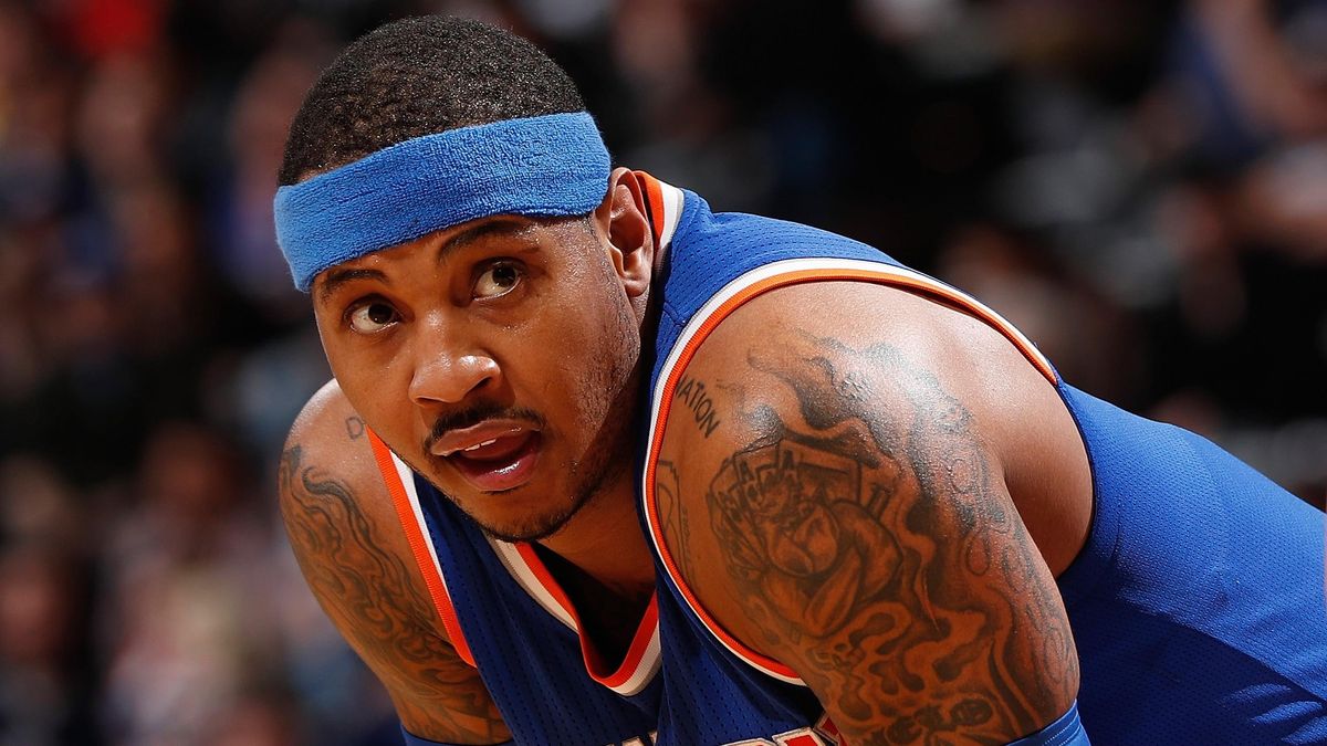 The NBA won't have Carmelo Anthony to kick around any more