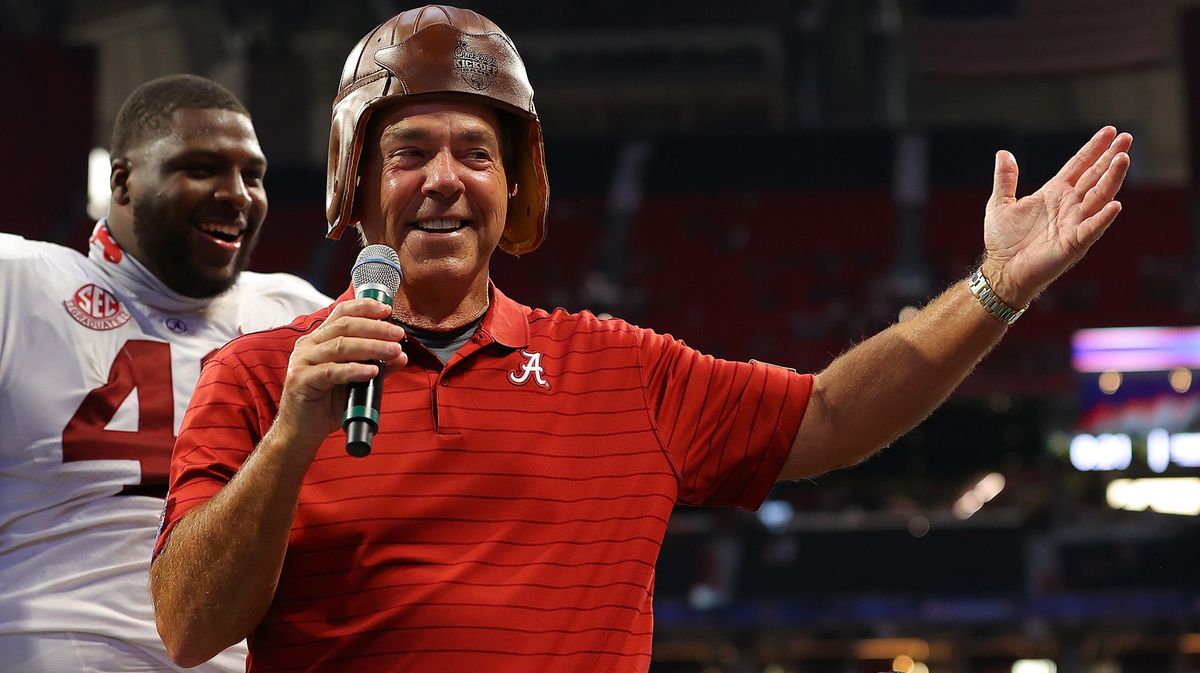 Like a comet streaking across the sky, a rare look into the personable side of Nick Saban