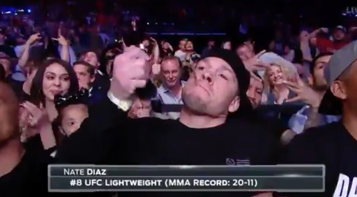 Nate Diaz Enjoys UFC Fight