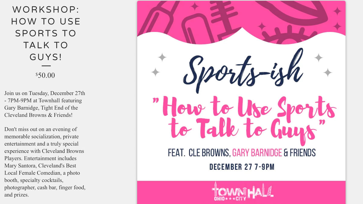 Behold, A Chance For Me To Learn How To Use Sports To Talk To Guys