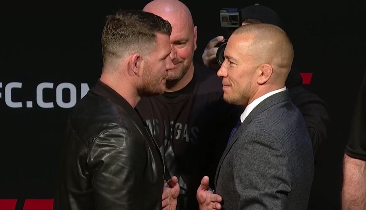 Dumb Superfight Between Michael Bisping And Georges St-Pierre Called Off