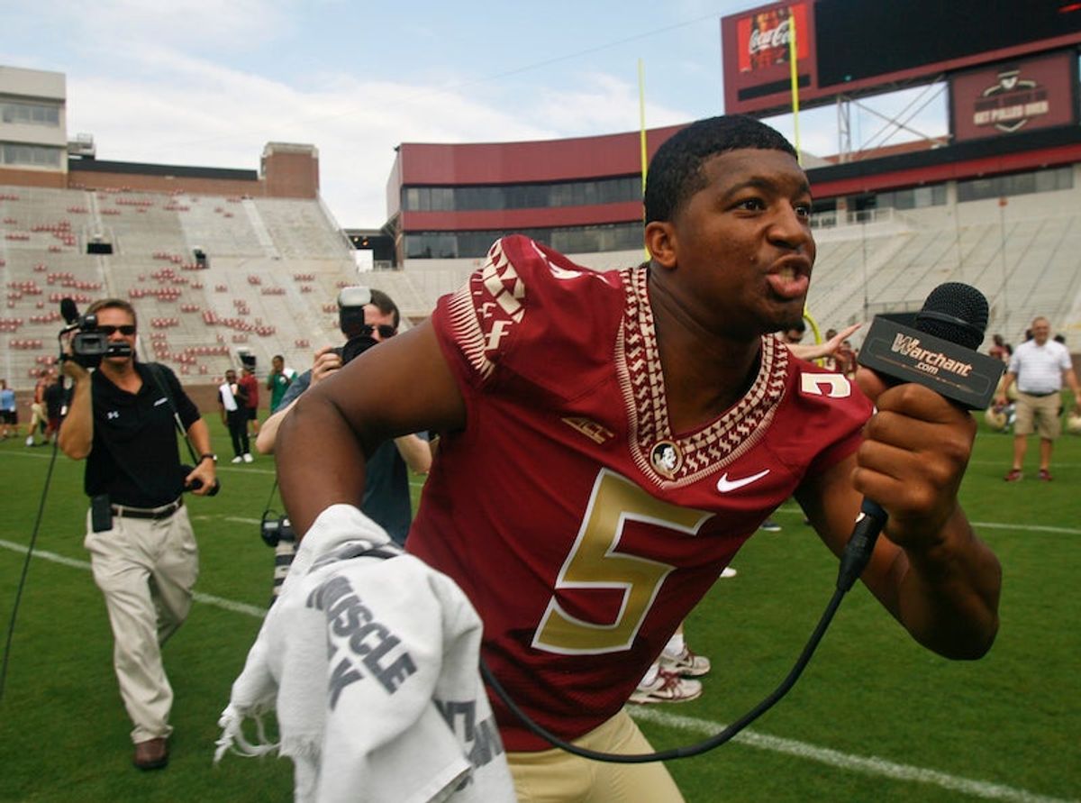 Deadspin | Jameis Winston Yells "Fuck Her Right In The Pussy,"  Killing Meme