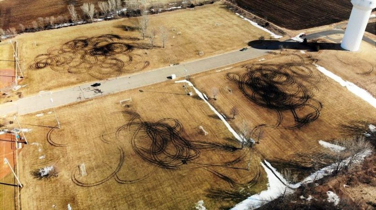 Local Idiots Wreck Minnesota Soccer Field By Doing A Bunch Of Donuts On It<em></em>