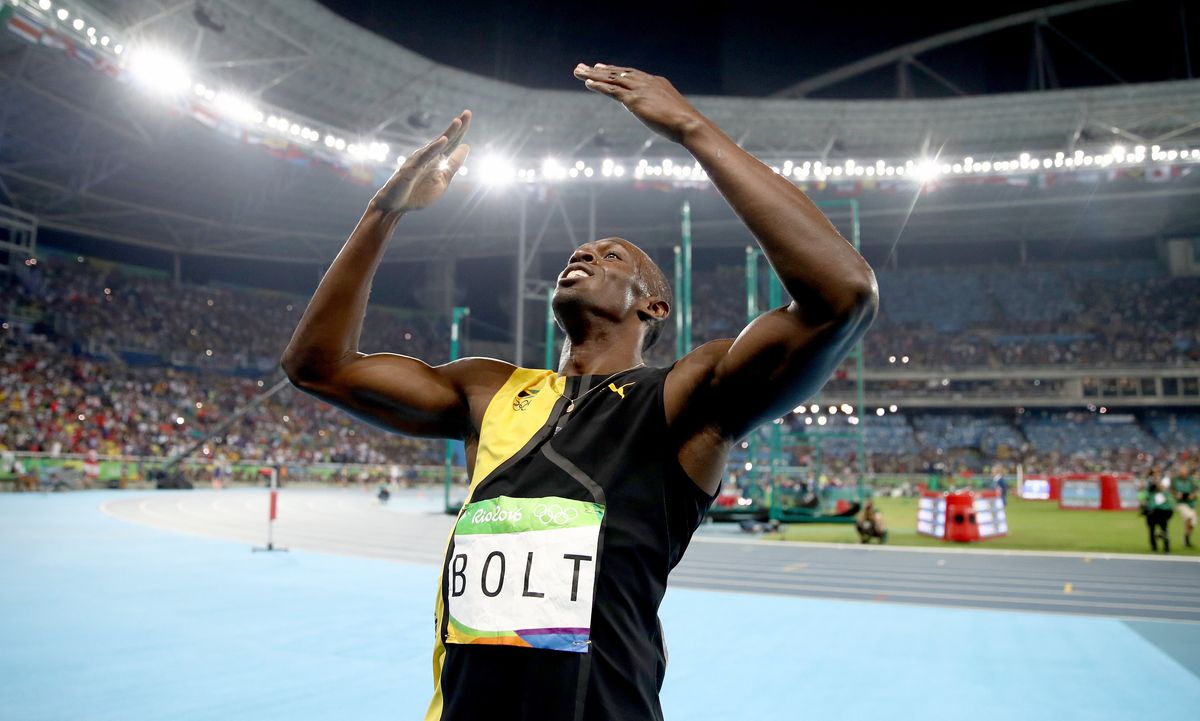 Usain Bolt Wins From Behind Because He Can