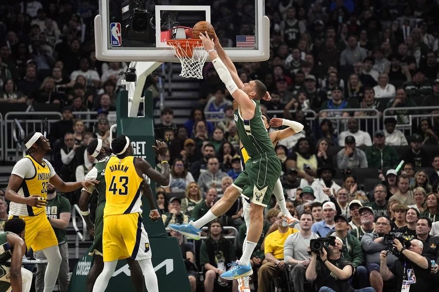 Despite missing stars, Bucks rout Pacers to stay alive