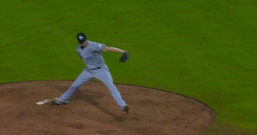 Marlins Reliever Carter Capps&#39;s Delivery Is Weird As Hell