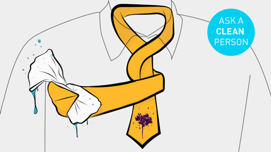How To Remove Every Stain From Your Tie