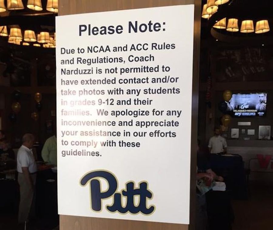 NCAA Rules Make Pitt&#39;s Pat Narduzzi Sound Like A Huge Creep