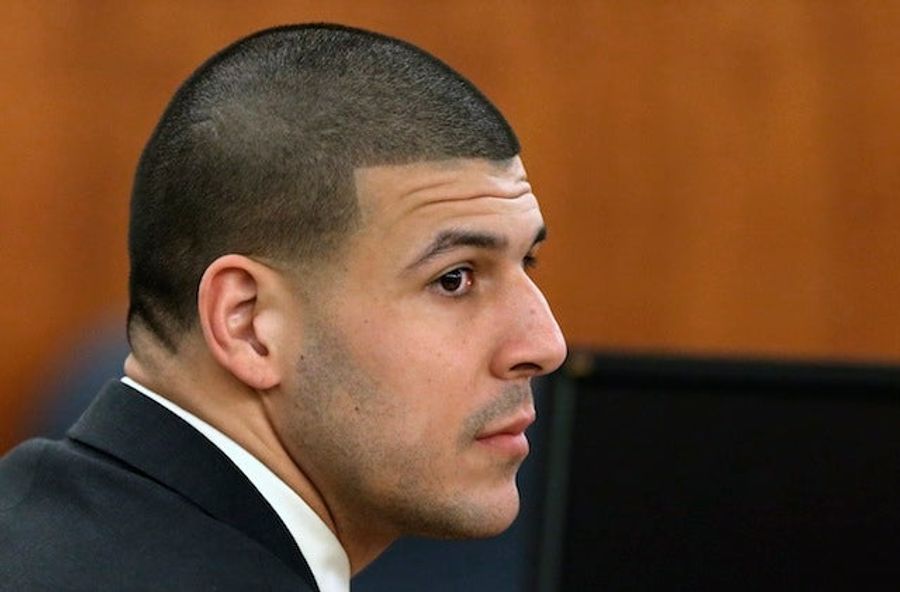 Aaron Hernandez Got A New Neck Tattoo In Prison