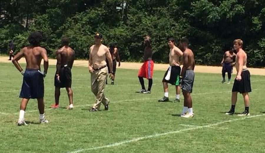 Hell Yeah, Baby, Jim Harbaugh&#39;s Shirtless At Practice
