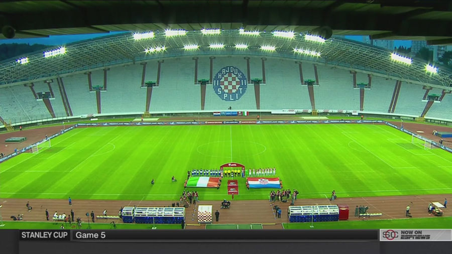 Someone Maybe Probably Etched A Swastika Onto The Pitch In Croatia
