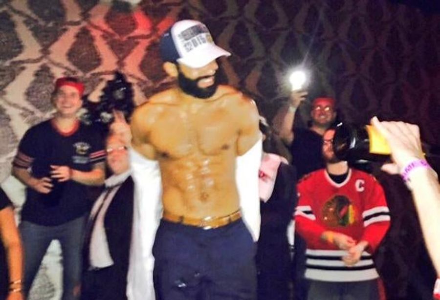 Shirtless Johnny Oduya Is As Shiny As The Stanley Cup