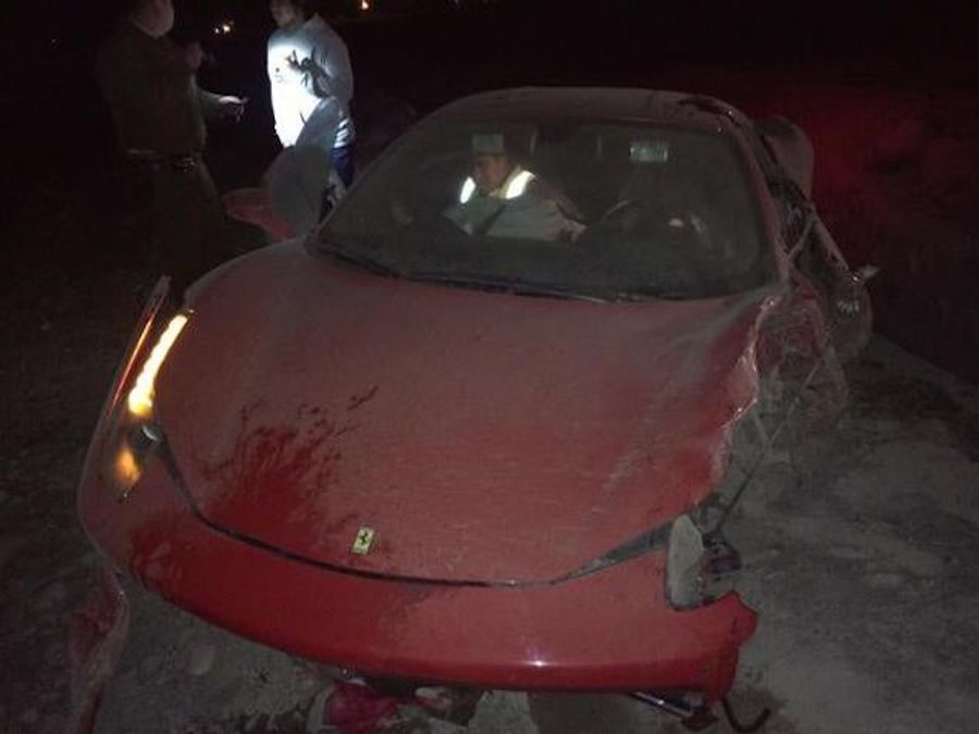 Arturo Vidal Totaled His Ferrari In Suspected Drunk Driving Accident